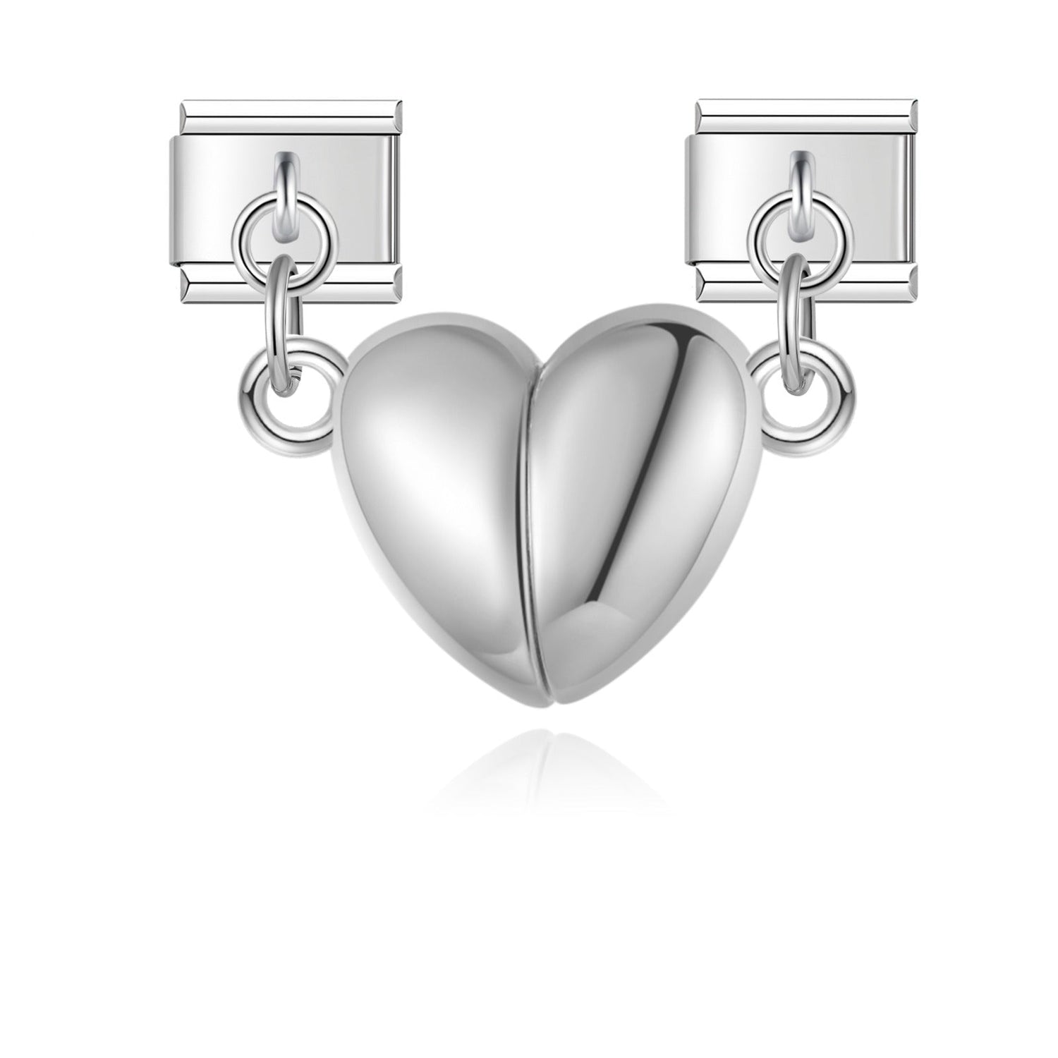 2 charms cœur aimantés