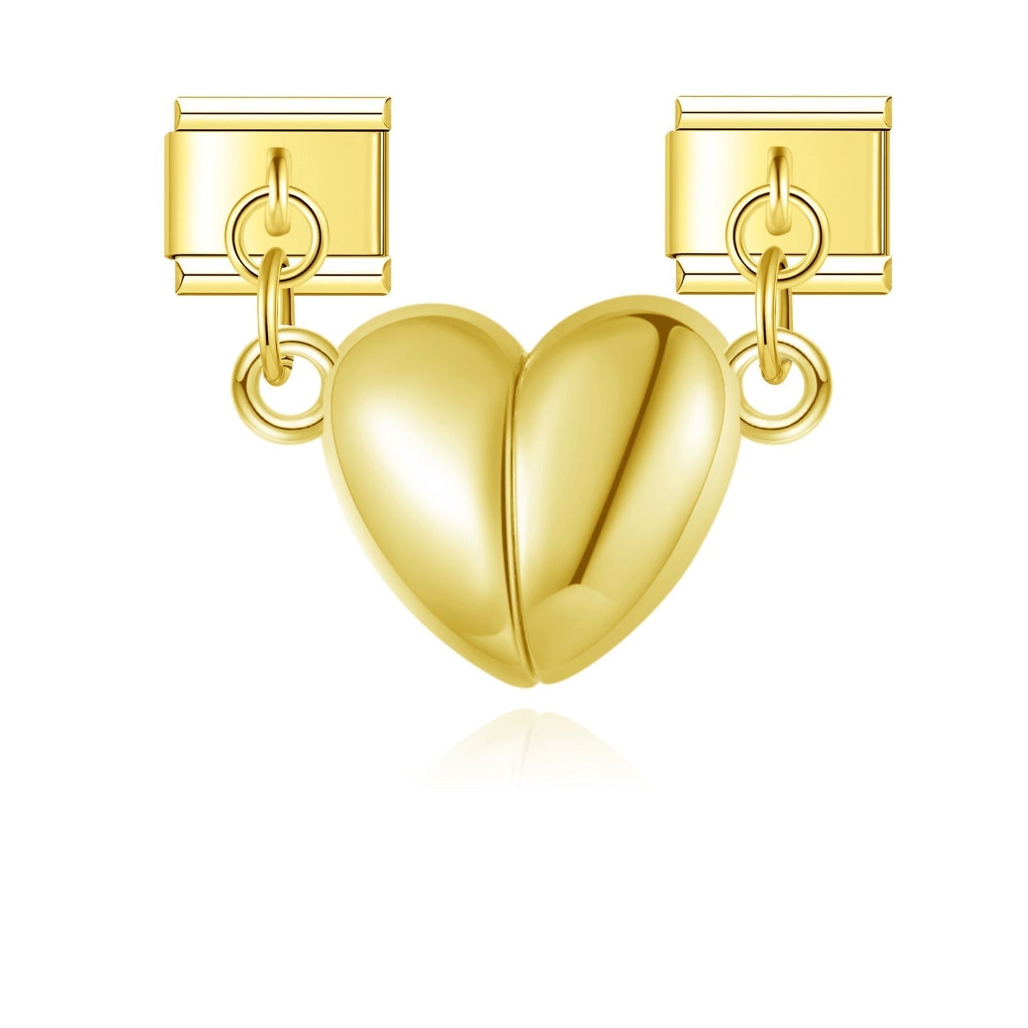 2 charms cœur aimantés