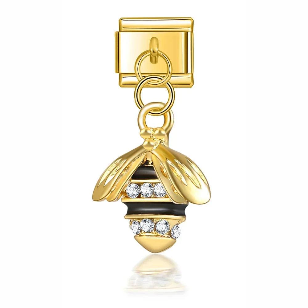 Abeille or & argent