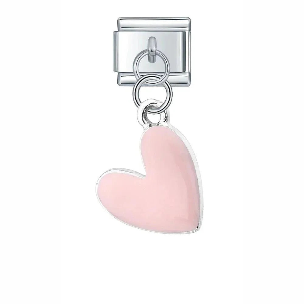 Cœur rose suspendu