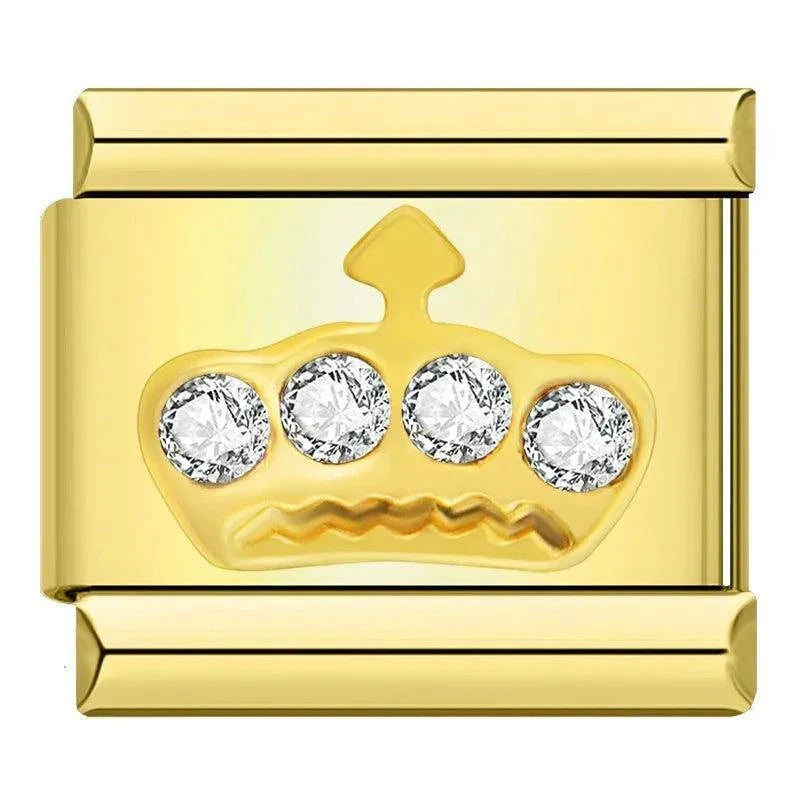 Couronne dorée scintillante