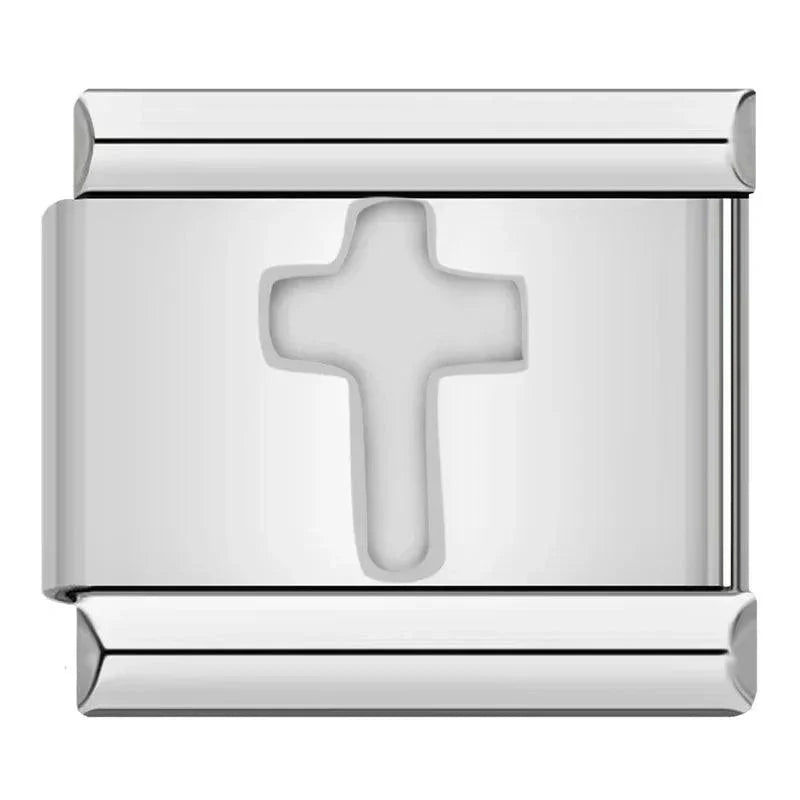 Croix argent et or