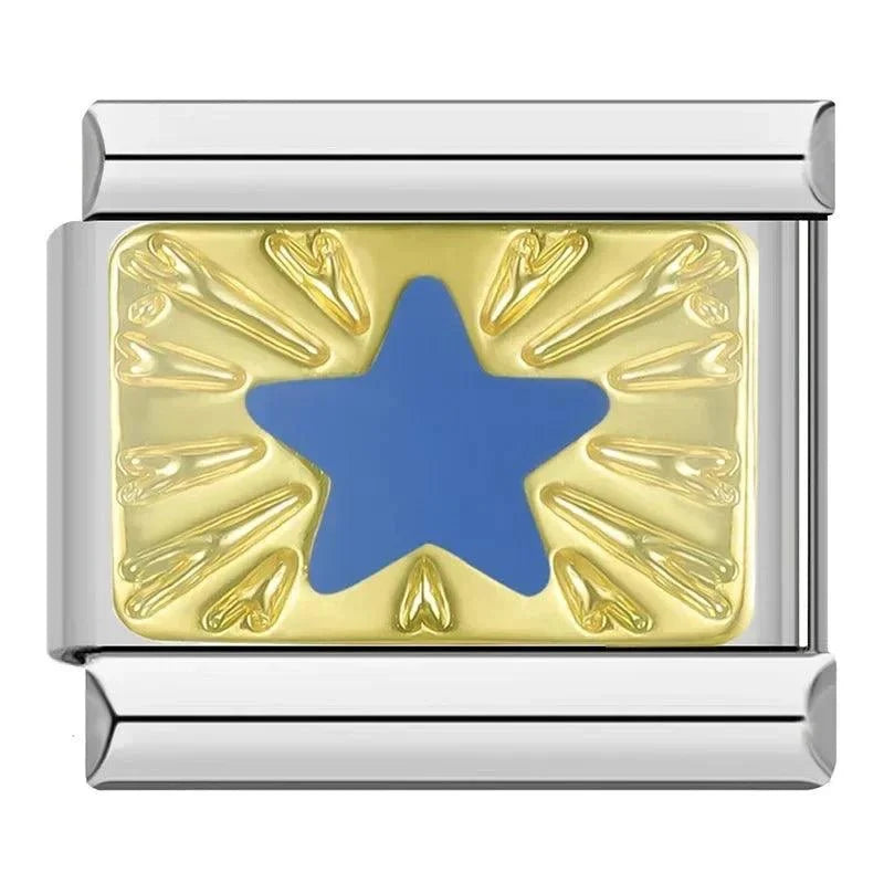 Étoile fond doré