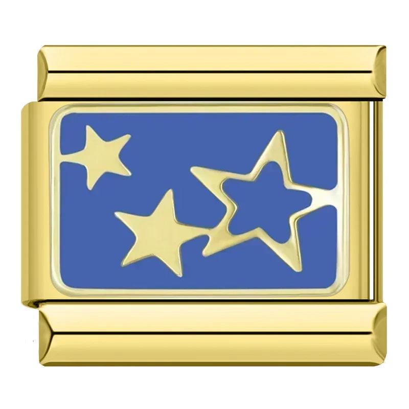Étoile sur fond bleu