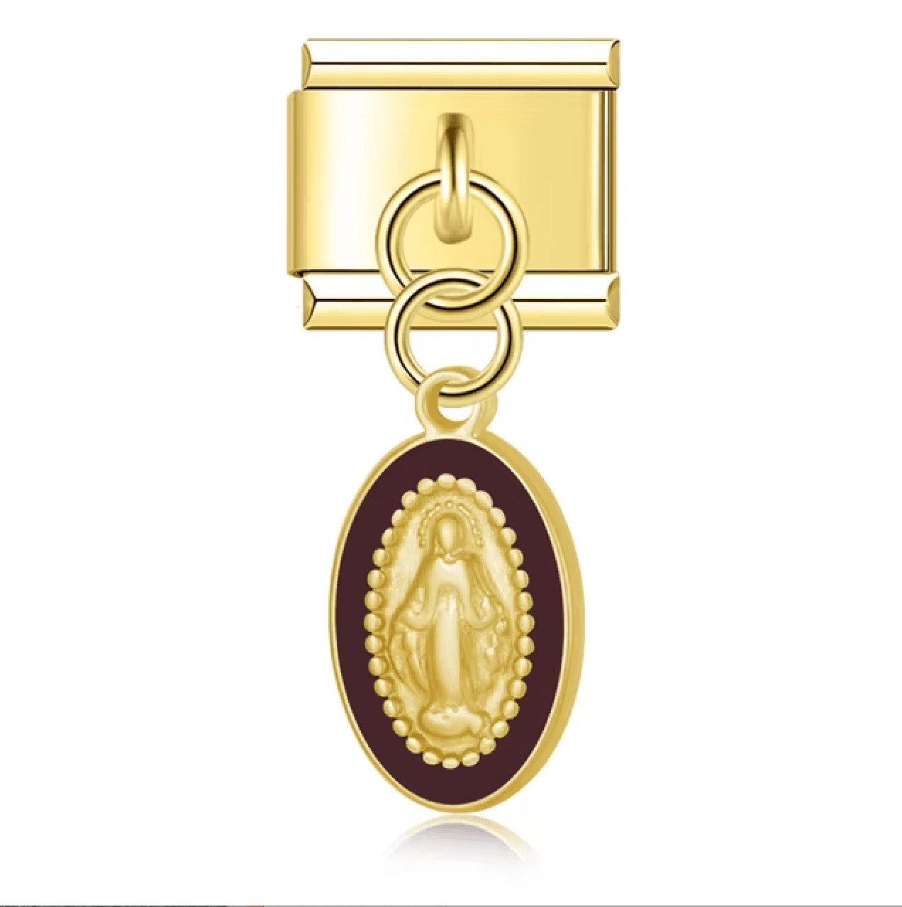Médaille Vierge - Or noir