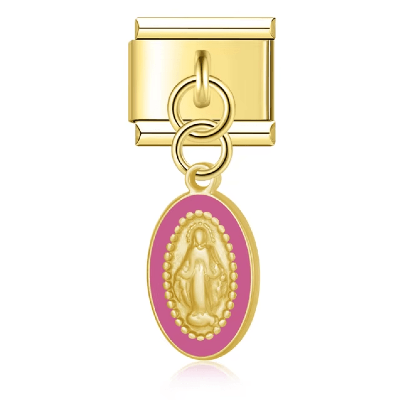 Médaille Vierge - Or rose