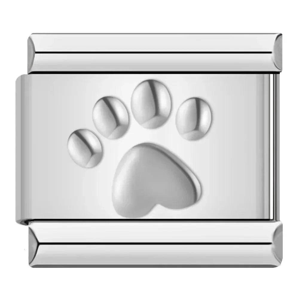 Patte argent, or et rose