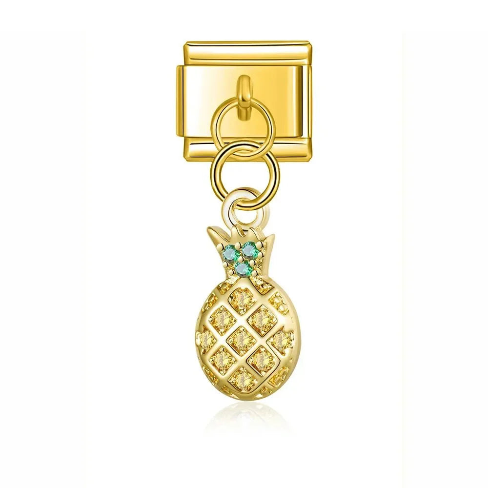 Pendentif ananas brillant