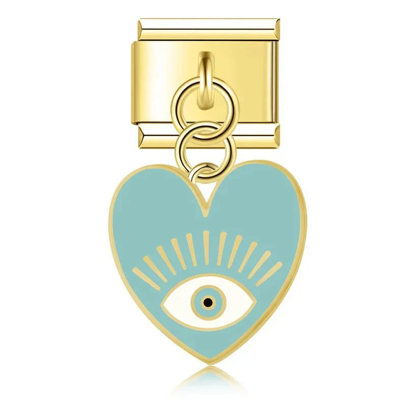Pendentif cœur avec œil