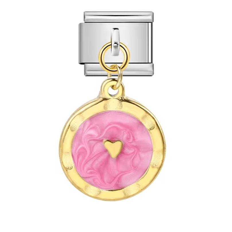 Pendentif Cœur Marbré (3 couleurs)