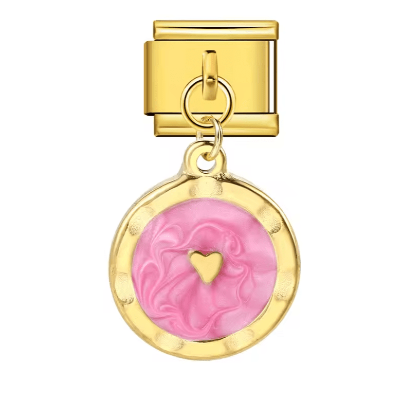 Pendentif Cœur Marbré (3 couleurs)