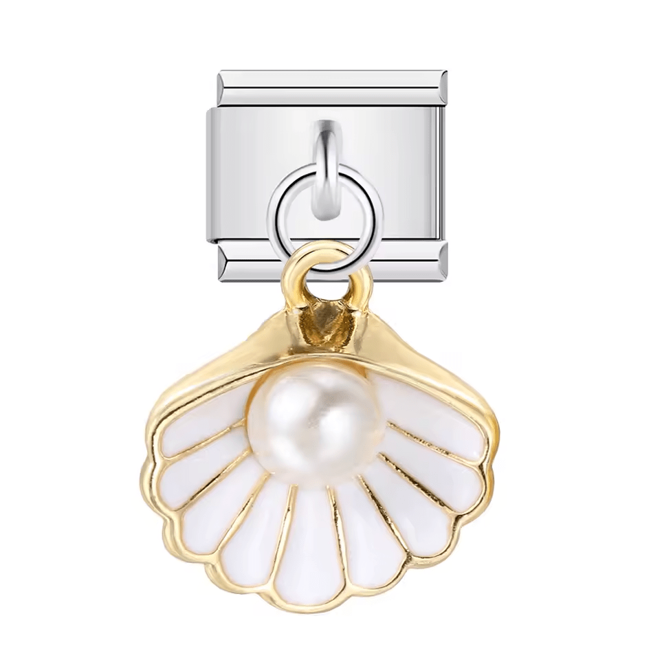 Pendentif coquillage avec perle