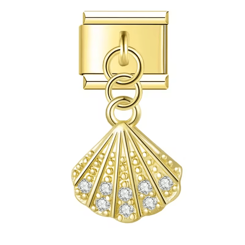 Pendentif coquillage brillant
