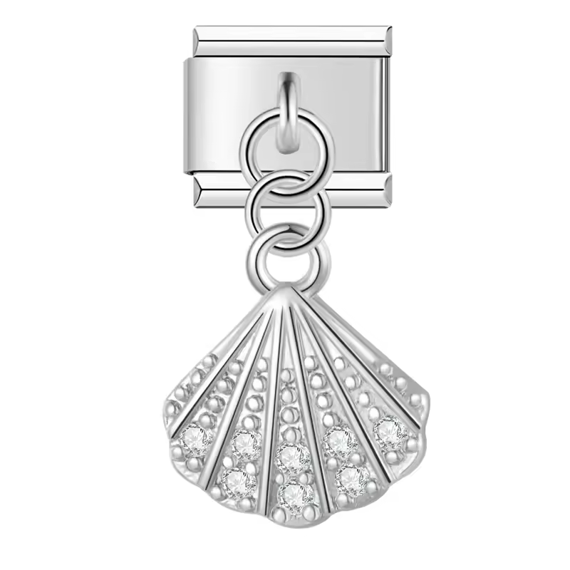 Pendentif coquillage brillant