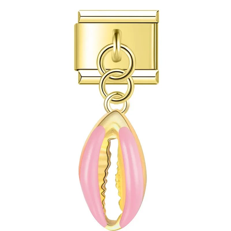 Pendentif coquillage doré (3 couleurs)