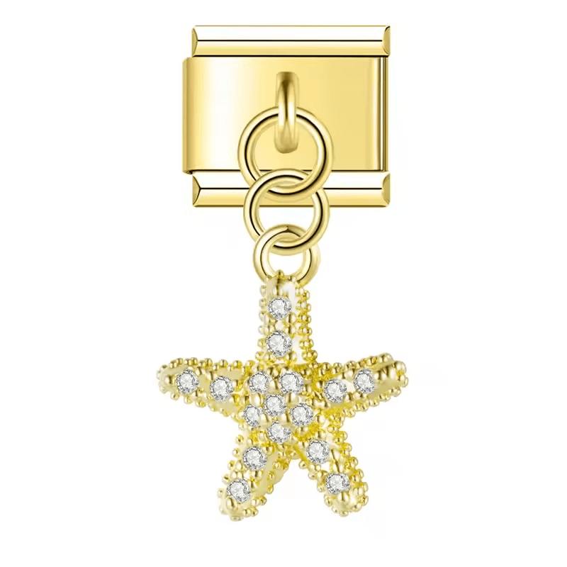 Pendentif étoile de mer brillant