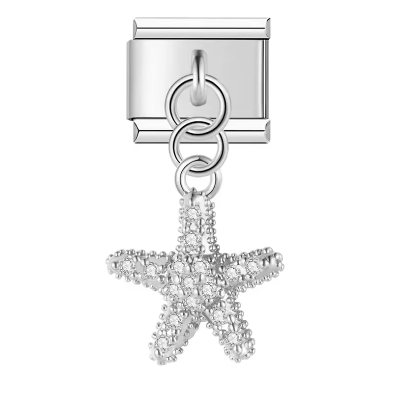 Pendentif étoile de mer brillant