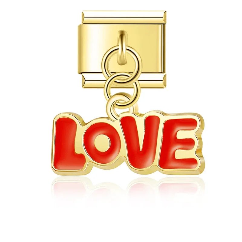 Pendentif love rouge