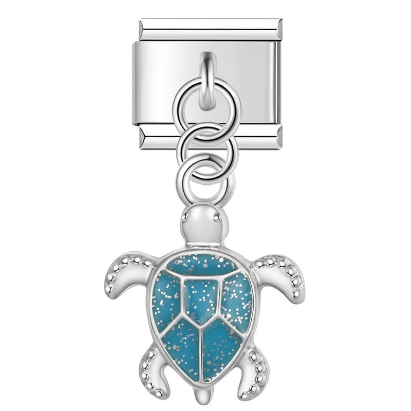 Pendentif tortue bleue