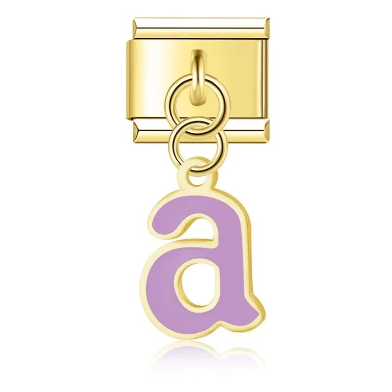 Pendentifs lettres dorées