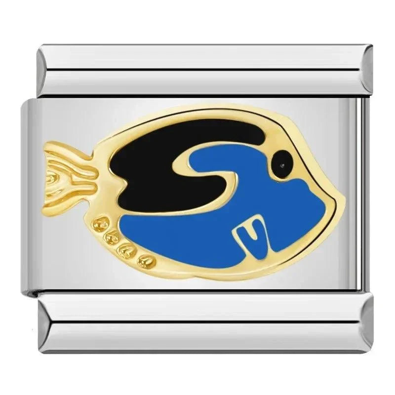 Poisson bleu/noir